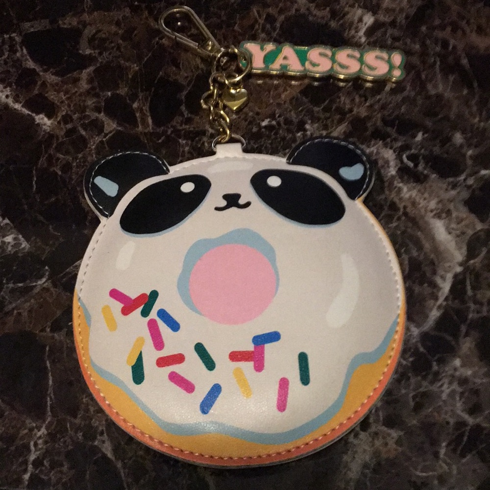 Panda Donut Keychain Portable phone charger